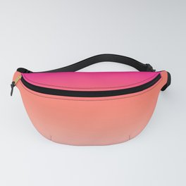 Gradient Ombre Living Coral Millennial Plastic Pink Pattern Peachy Orange Soft Trendy Cute Texture Fanny Pack