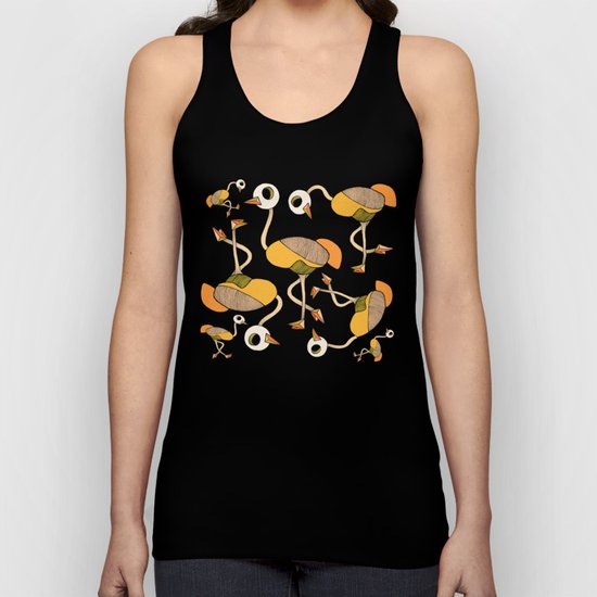 keep your head up - ostrich 3 Unisex Tank Top