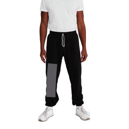 Dark Gray Solid Color Pairs Pantone Castlerock 18-0201 TCX Shades of Gray Hues Sweatpants