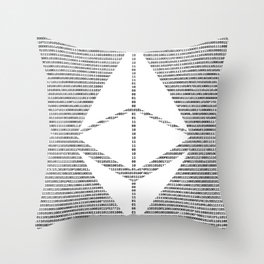 Binary Ethereum Throw Pillow