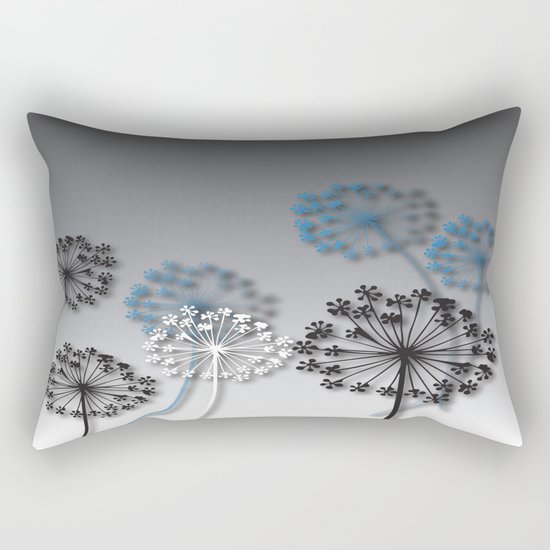Mysterious Flowers Rectangular Pillow