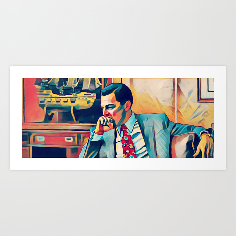 Knuckle Bite Wolf Of Wall Street Art Print By Mrpjcart Society6