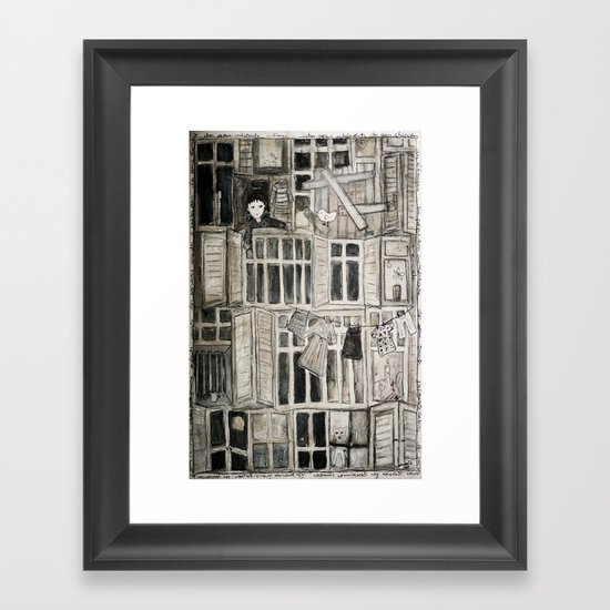 fenêtre Framed Art Print
