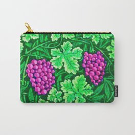 William Morris Grapevine Tapestry, Magenta and Green Carry-All Pouch