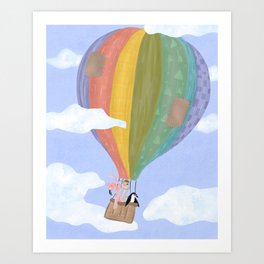 First Flight / Hot Air Balloon Art Print