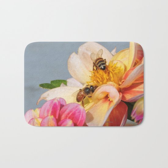 Honeybees at Work Bath Mat