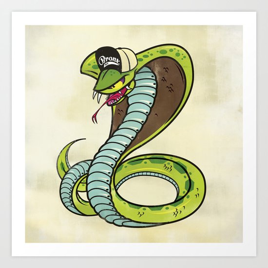 Bronx Zoo Cobra! Art Print