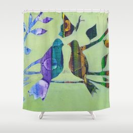 Love birds Shower Curtain