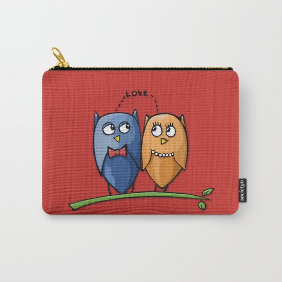 Owl Love red Carry-All Pouch