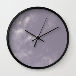purple night · moon Wall Clock