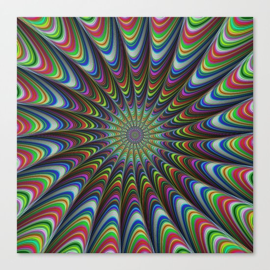 Psychedelic star Canvas Print