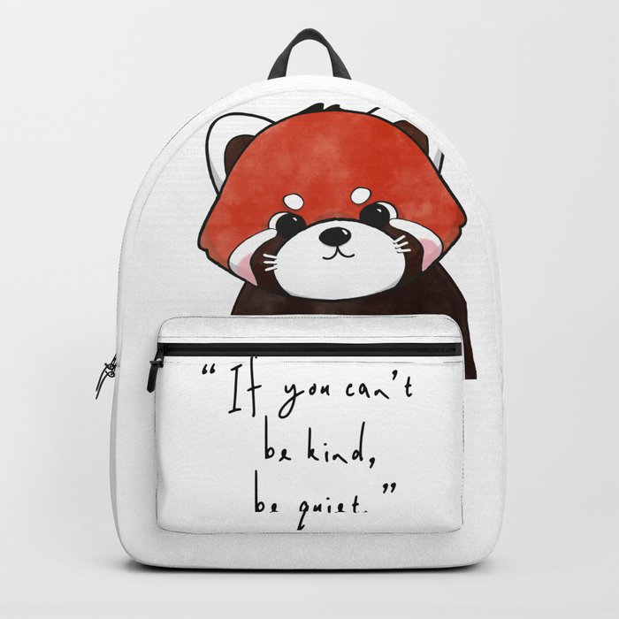 Be Quiet Red Panda Backpack by . l i m o n a d e