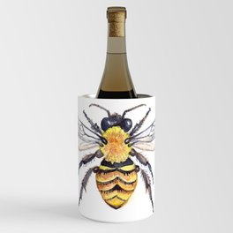 Watercolor Bee Wine Chiller