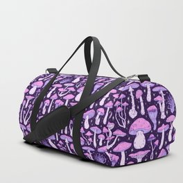Deadly Mushrooms Dark Purple Duffle Bag