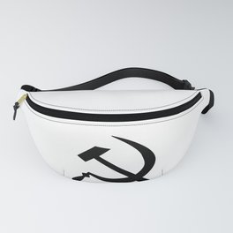Hammer And Sickle Russia Emblem Silhouette Fanny Pack