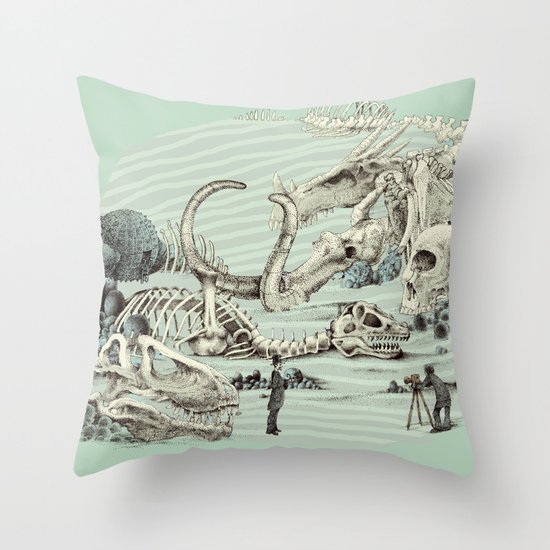 The Lost Beach Throw Pillow