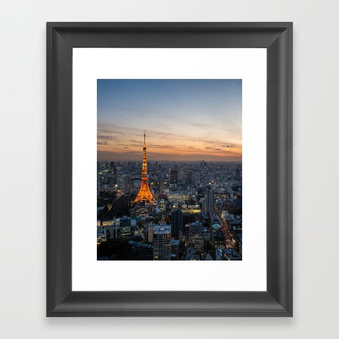 Tokyo Tower Framed Art Print