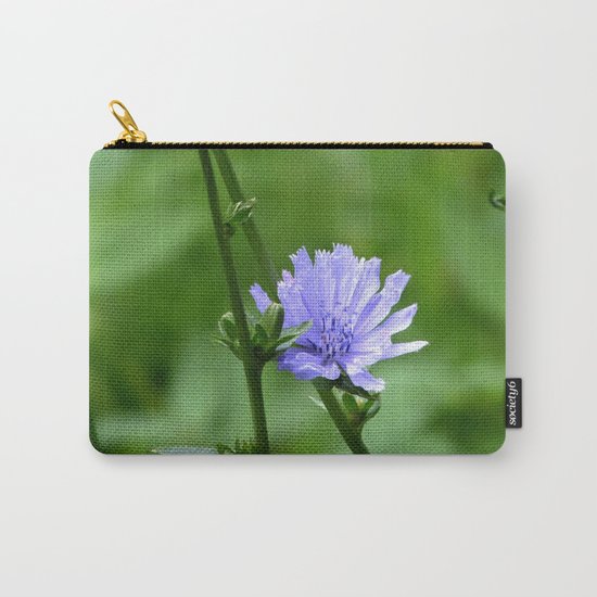 Nature's Garden Purple And Green Carry-All Pouch