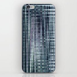 Grungy Abstract Pattern In Dark Blue And Violet iPhone Skin