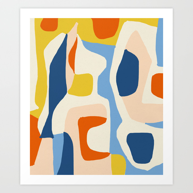 Me Mine Abstract Painting Art Print By 83oranges Society6