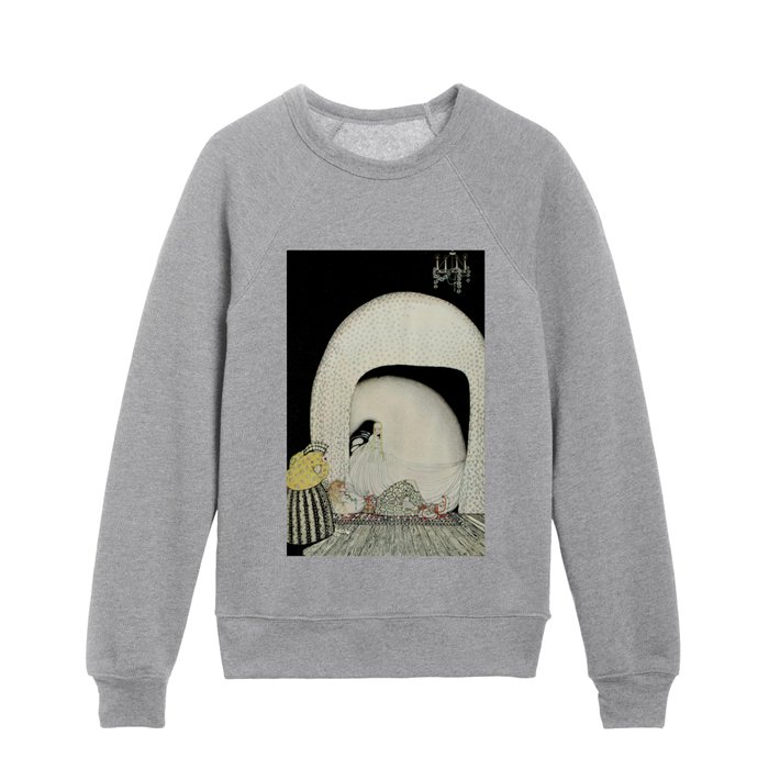 Kay nielsen East of the sun and west of the moon pl 20 (1922) Enhanced with artificial intelligence Kids Crewneck