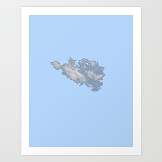 Cloud on Blue 3 Art Print