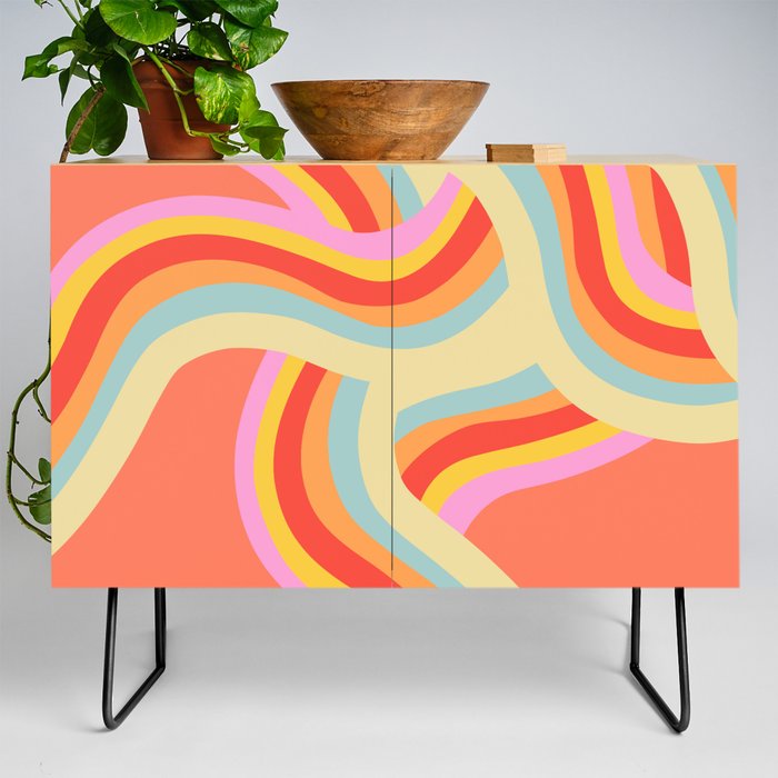 Groovy Rainbows Credenza