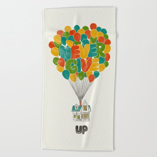 Never give UP Beach Towel