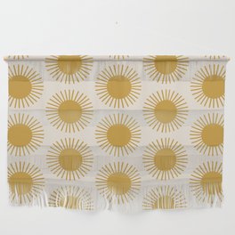 Golden Sun Pattern Wall Hanging