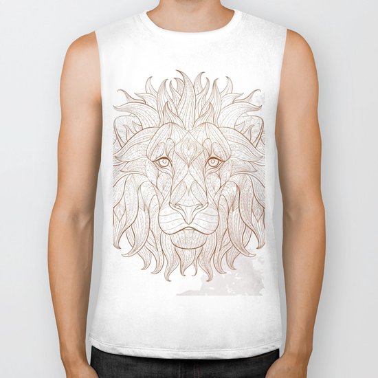Ethnic Lion Biker Tank