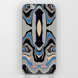 Symmetrical liquify abstract swirl 09 iPhone Skin