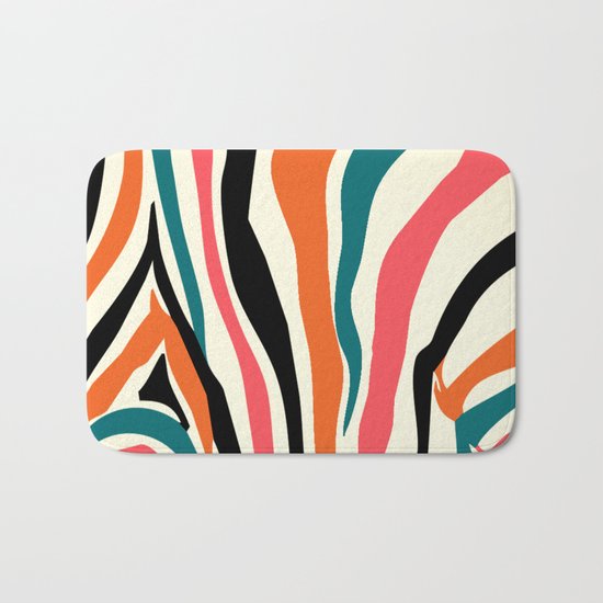zebra animals Bath Mat