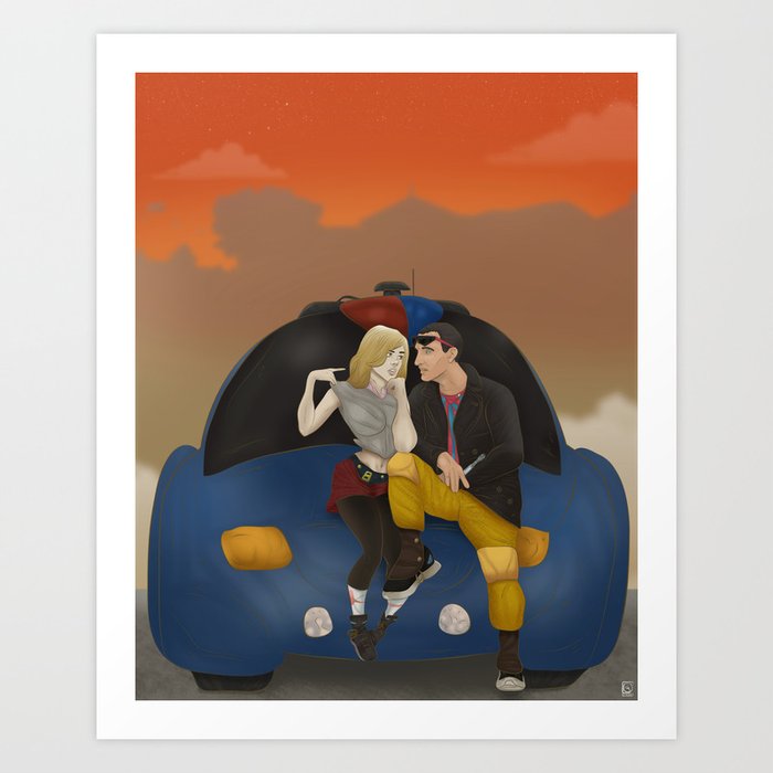 Ninth Doctor and Rose Tyler Art Print
