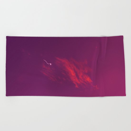 Red cloud Beach Towel