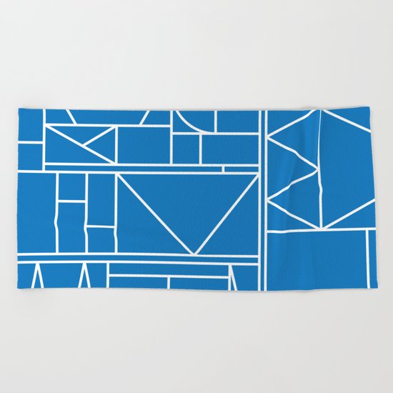 Kaku Blue 2 Beach Towel