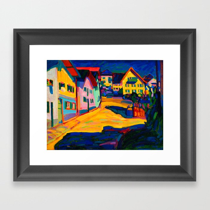 Wassily Kandinsky, New colors Framed Art Print