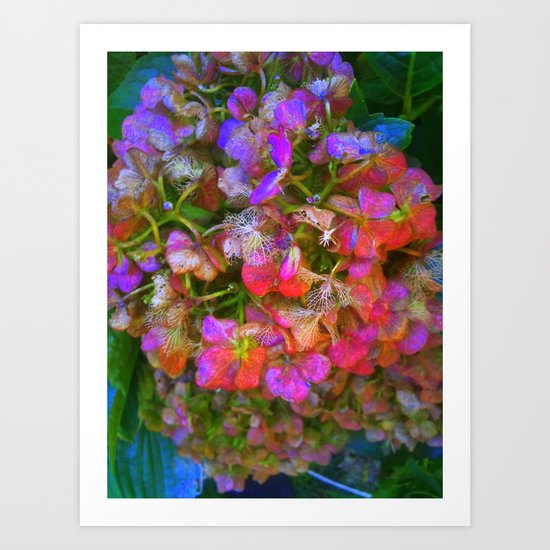 Flower Skeleton Art Print