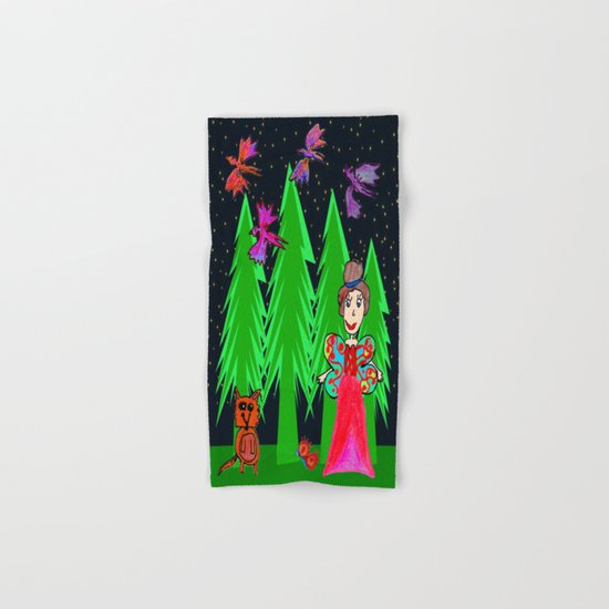 Night Fairy | Before Christmas | Kids Painting Hand & Bath Towel