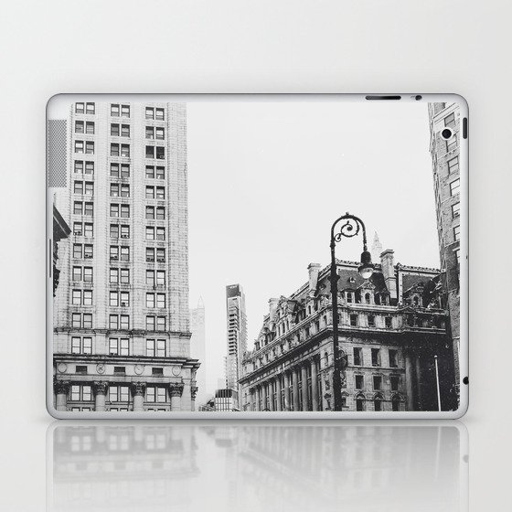 New York City | Architecture in NYC | Black and White Film Style Laptop & iPad Skin