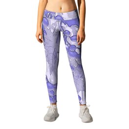 Blue grapes - abstract Leggings