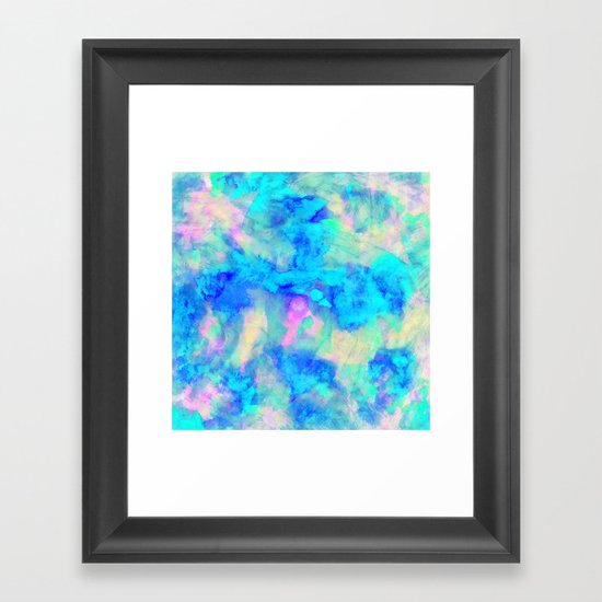 Electrify Ice Blue Framed Art Print