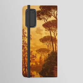 Golden Hour with ruins by Ferdinand Knab Android Wallet Case