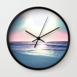 Summer Sea Sunset Tropical Beach Photo Wall Clock