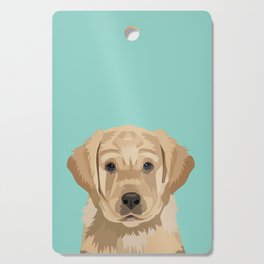 Labrador puppy pet portrait wall art and gifts for dog breed lovers Cutting Board