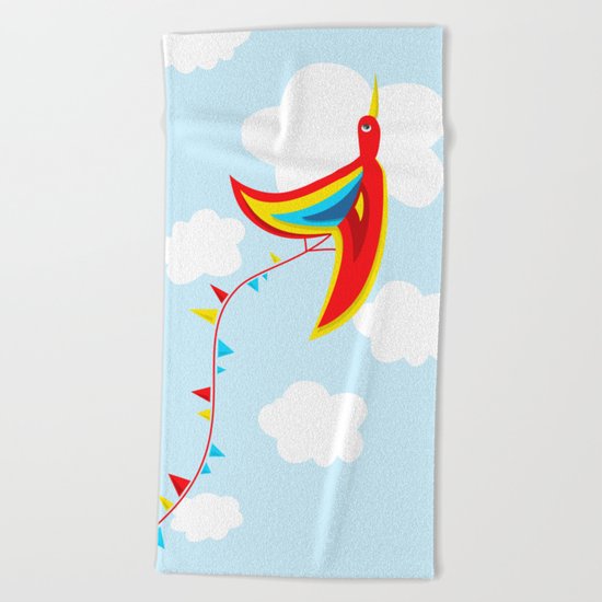 Kite Bird Beach Towel