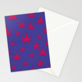 pattern maple leaf Stationery Card