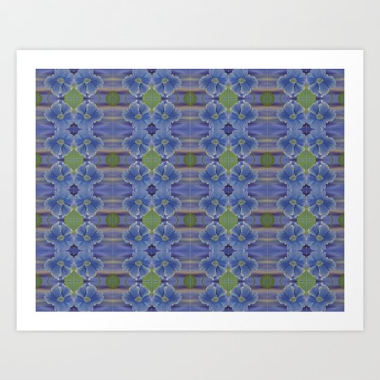 Nasturtium Flower Pattern Art Print