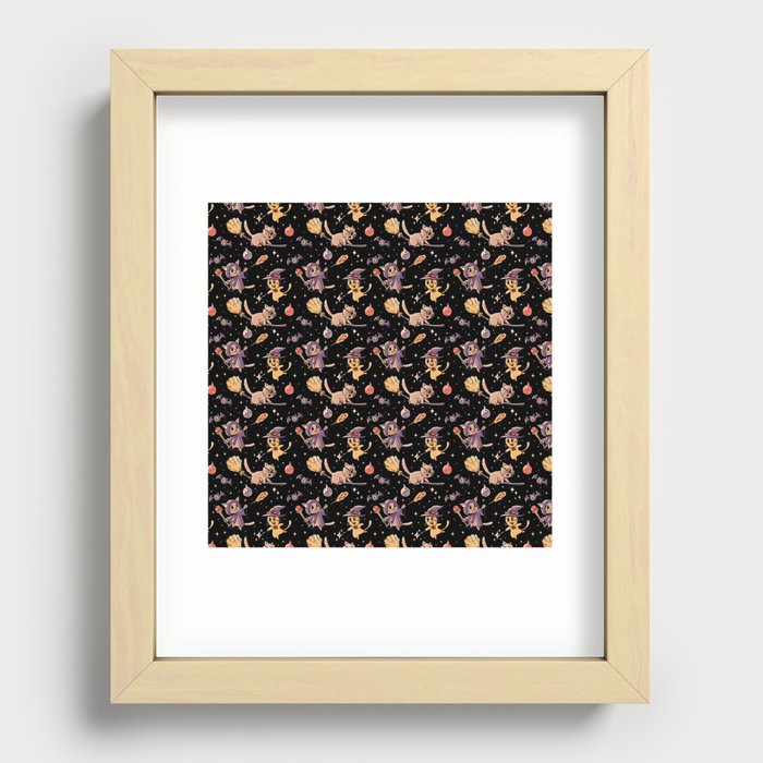 Pattern Magic Cats by Tobe Fonseca Recessed Framed Print