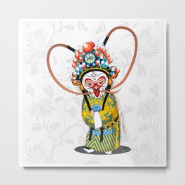 Beijing Opera Character   Monkey King Metal Print