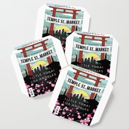Temple Street Market poster Coaster